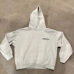 Essentials Heather Gray Pullover Hoodie